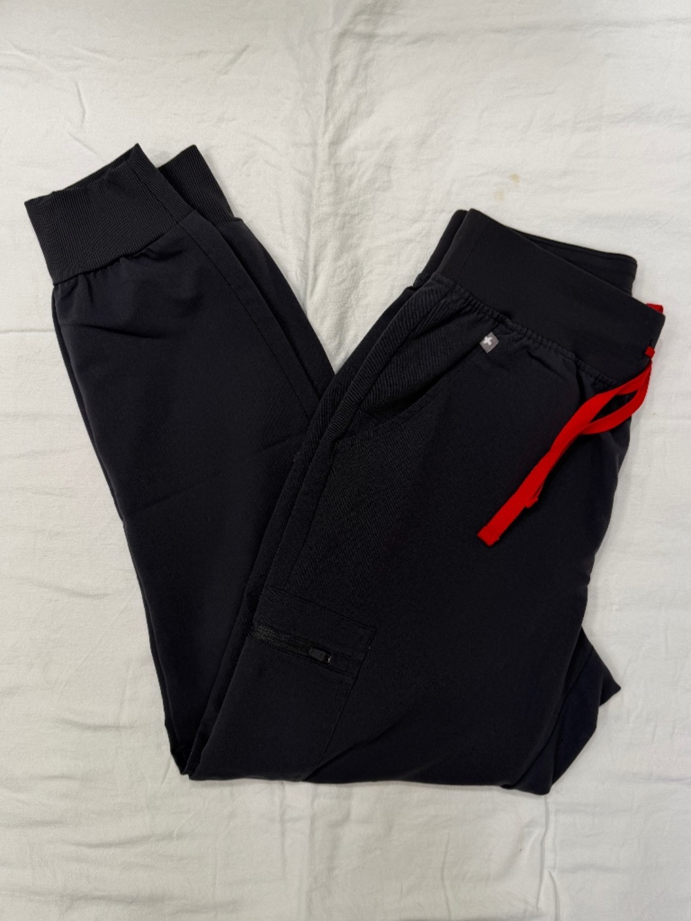 Figs High Waisted Zamora Jogger Scrub Pants - X-SMALL PETITE Charcoal
